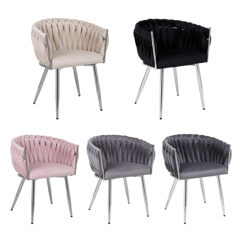 pink dining chairs